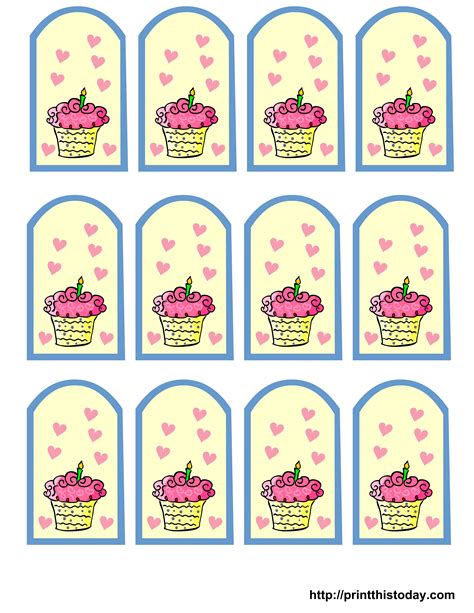 Party Favor Tags Free Printable
